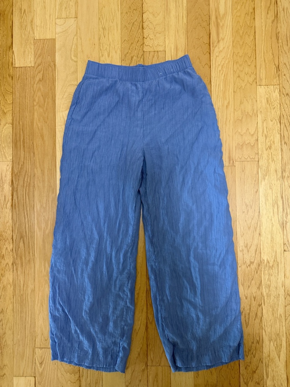 Abercrombie & Fitch Blue Wide-Leg Pants